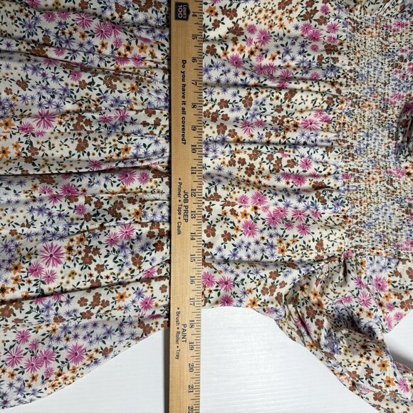 Munthe Mini Dress Floral Long Sleeve size 42/10 Boho Flirty Cottage Spring Date - Picture 11 of 12